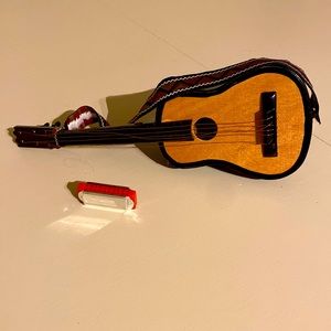 American Girl Guitar and harmonica